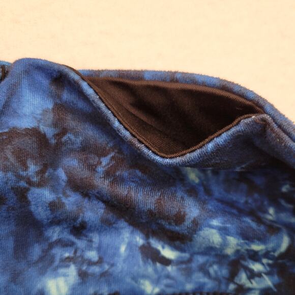 Glyder Leggings Women's Medium Blue Floral Mid Rise Mesh Pocket Performance Yoga - Picture 7 of 8